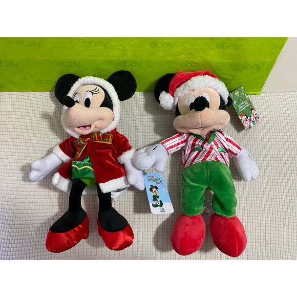 NEW DISNEY Parks 2024 Minnie Mouse Holiday Plush 16'' Making Christmas Magical - Picture 7 of 8